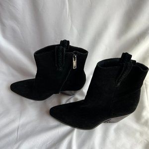 NEW! SAM EDELMAN AGNES WESTERN BOOT IN BLACK SIZE 8